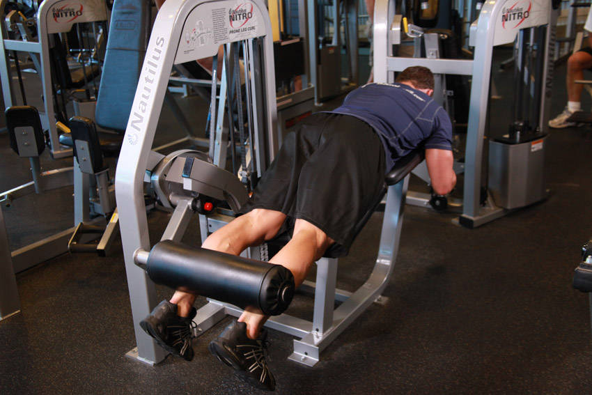 Lying Leg Curl Single Leg: uitvoering