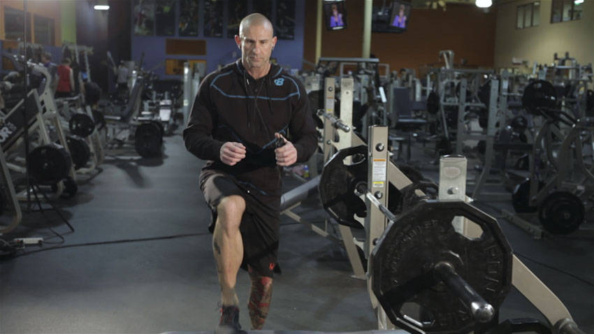 Step Up with Knee Drive demonstration