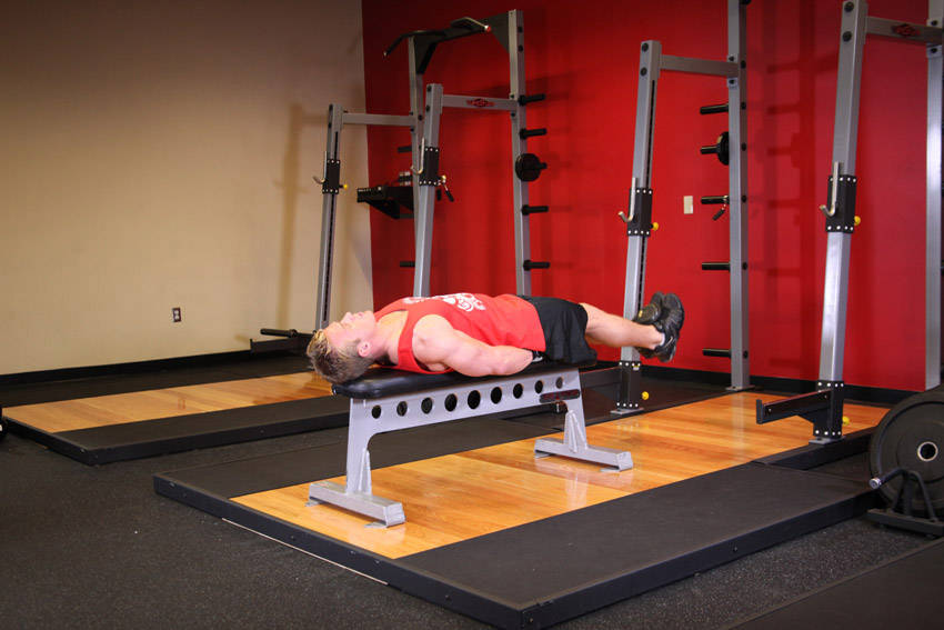 Lying Leg Raise demonstration