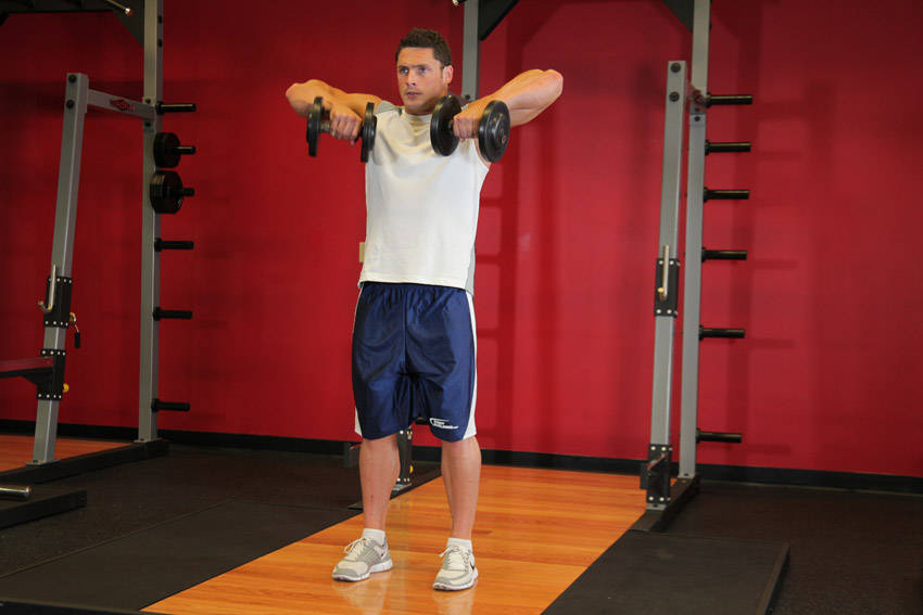 Dumbbell Upright Row demonstration