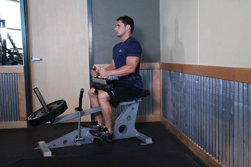 Single Leg Seated Calf Raise: uitvoering