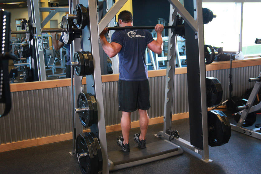 Reverse Calf Raise demonstration