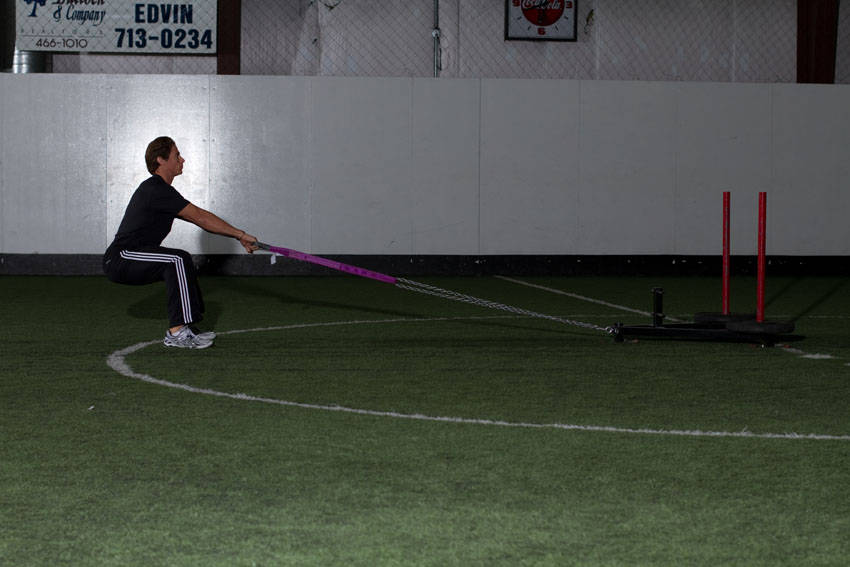 Sled Row Sprint demonstration