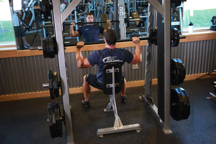 Machine Overhead Press Seated demonstration