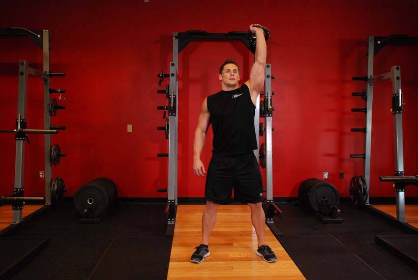 Overhead Squat Single Arm demonstration