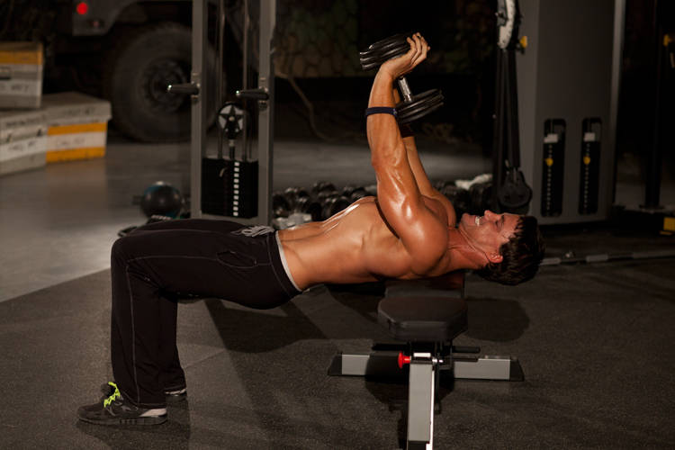 Close Grip Dumbbell Press demonstration