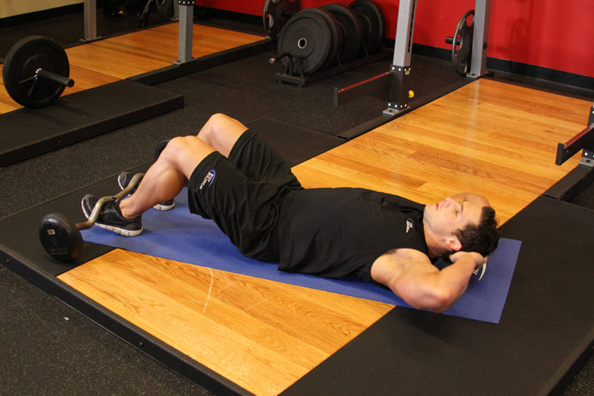 Weighted Sit Up demonstration