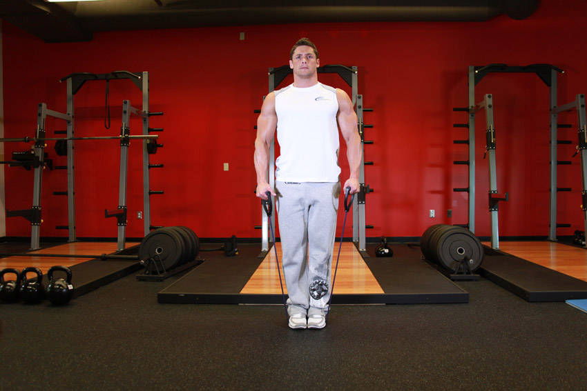 Band Lateral Raise demonstration