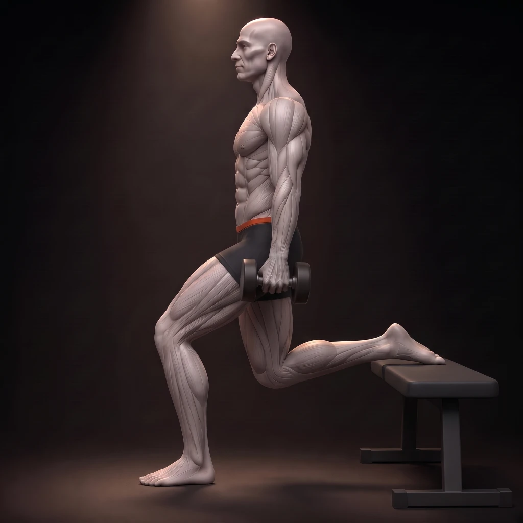 Bulgarian Split Squat: uitvoering