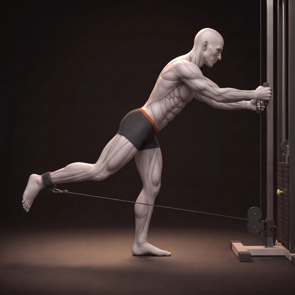 Cable Glute Kickback demonstration