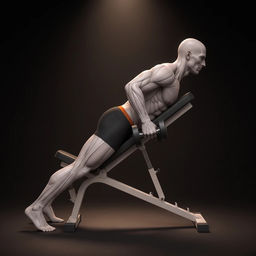 Chest Supported Dumbbell Row demonstration