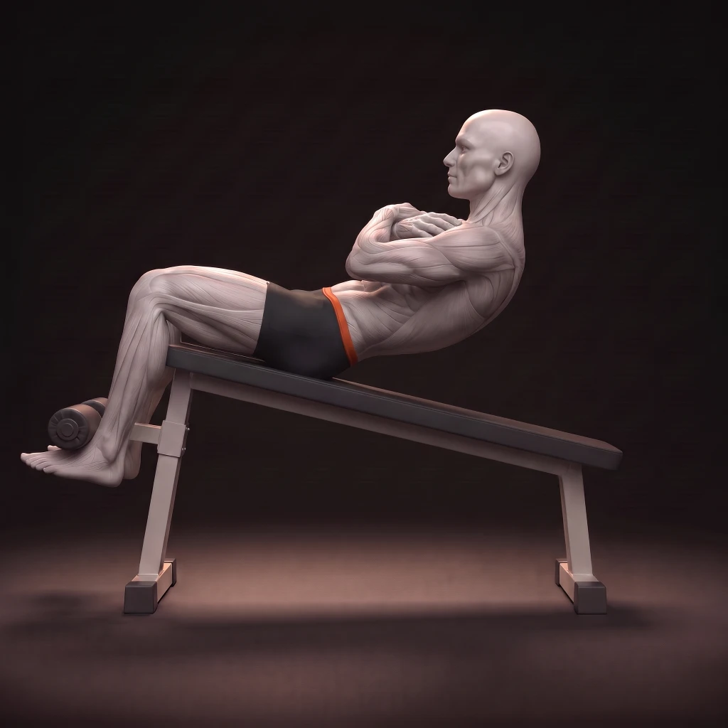 Decline Sit Up: uitvoering
