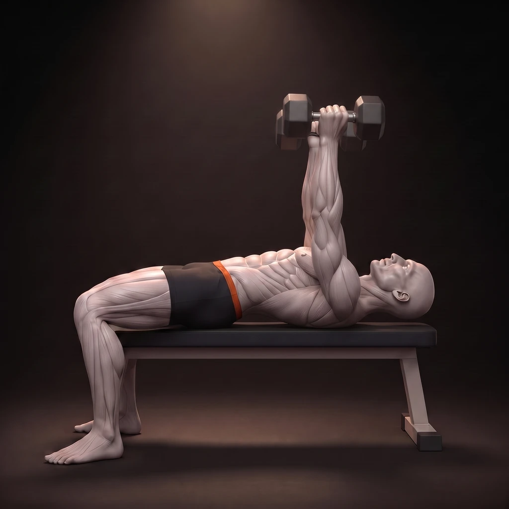 Dumbbell Bench Press demonstration