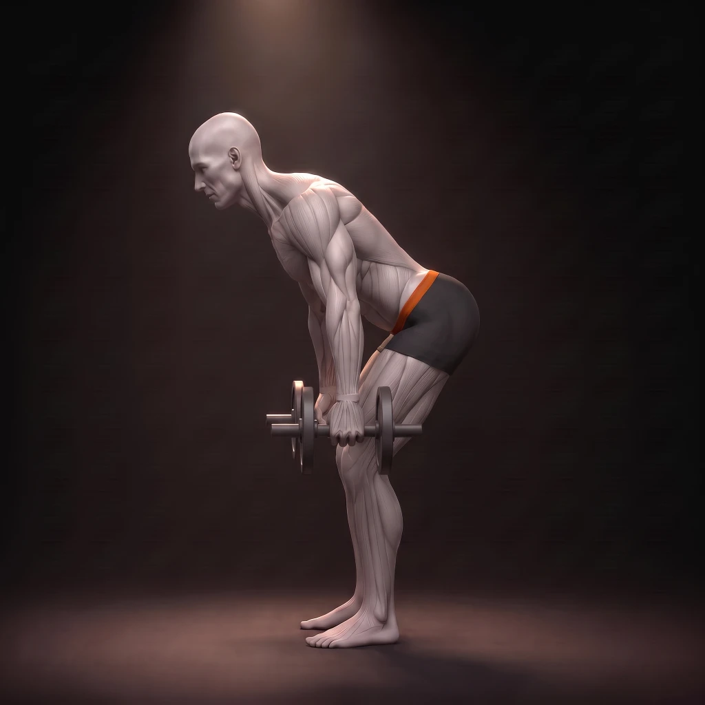 Dumbbell Romanian Deadlift demonstration