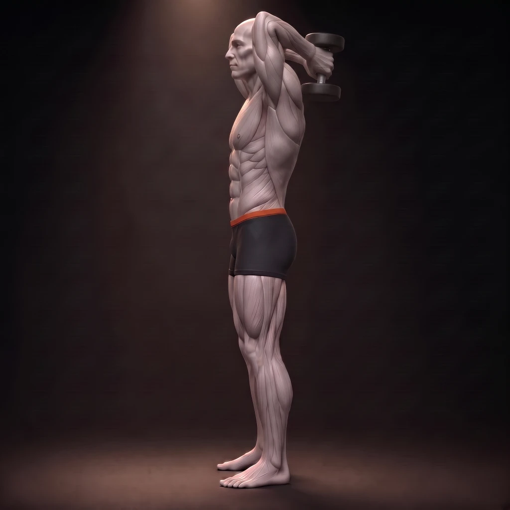 Overhead Dumbbell Extension demonstration