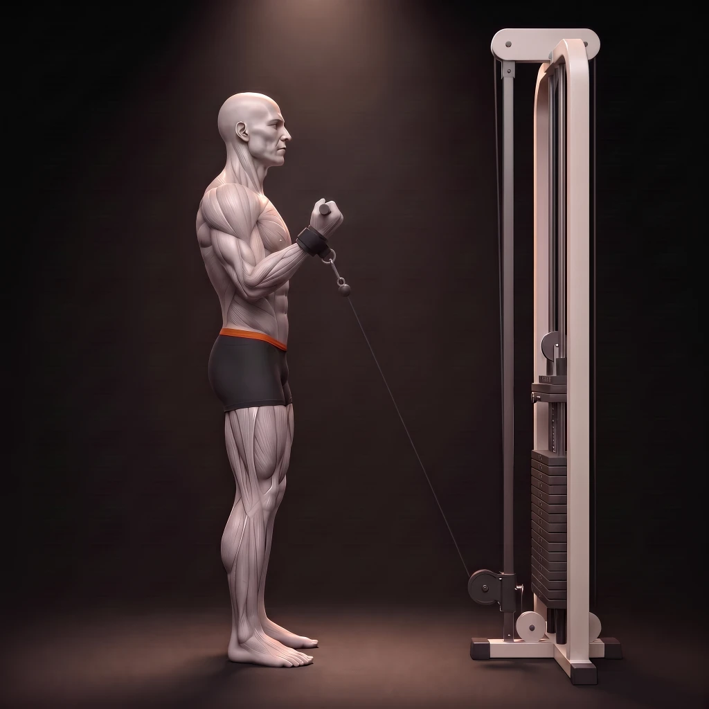Single Arm Cable Curl (Cuff) demonstration