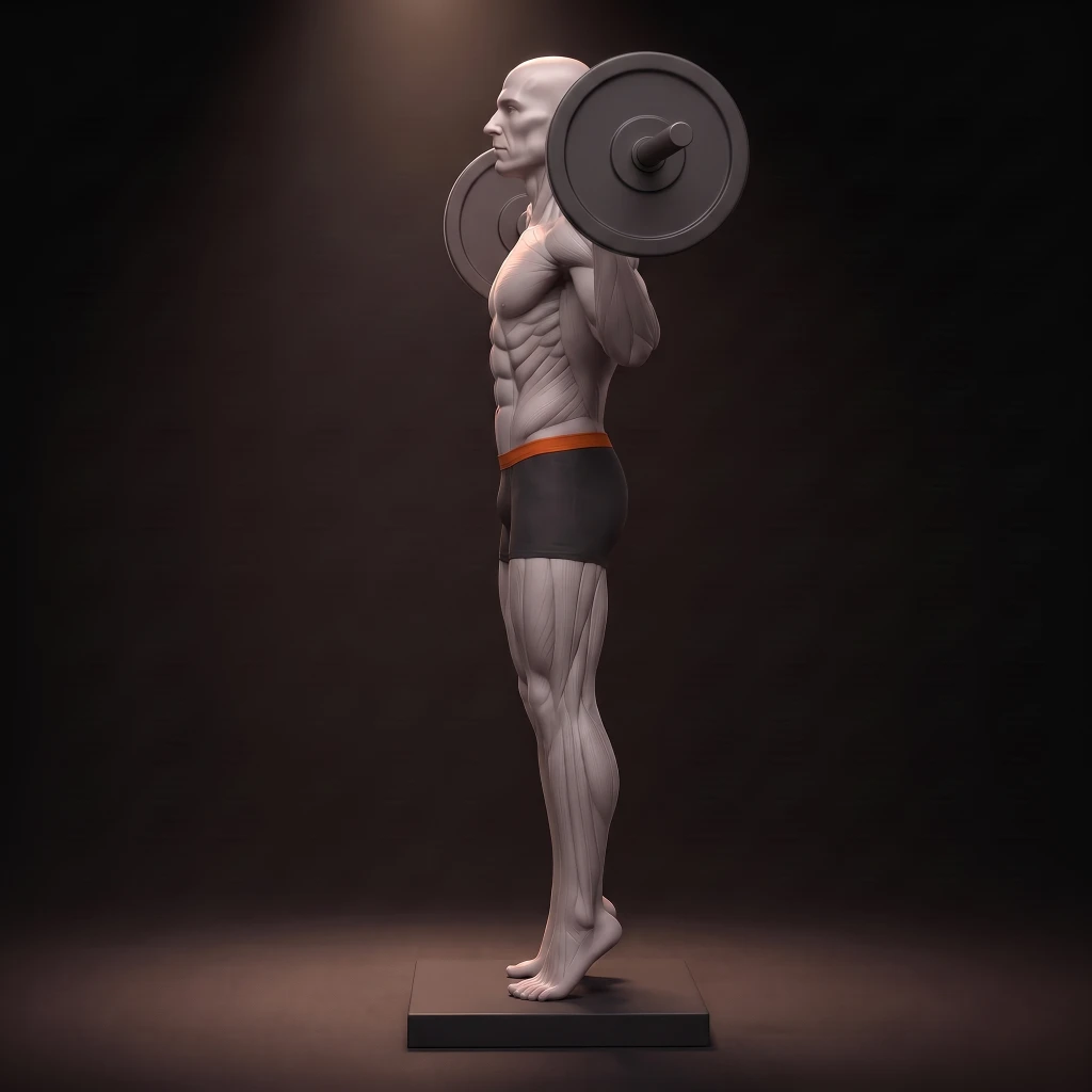 Standing Barbell Calf Raise demonstration