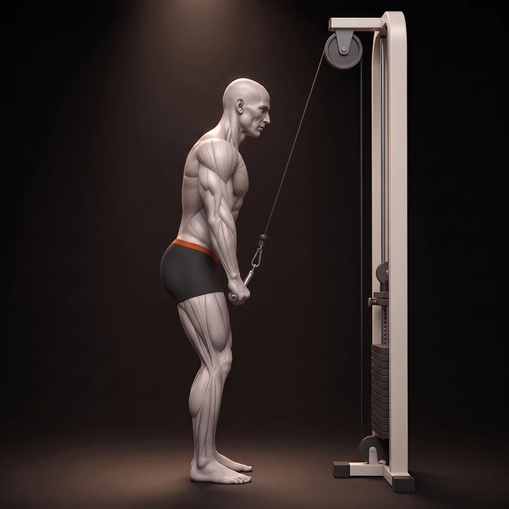 Tricep Pushdown V-Bar demonstration